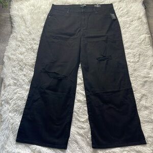 Fashion Nova Oh So 90's Ripped Wide Leg Jeans